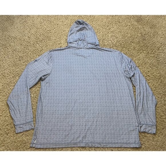 Johnnie O Men Navy Rucker Prep-Formance Lightweight Hoodie Shirt Size XXL EUC - Picture 6 of 6